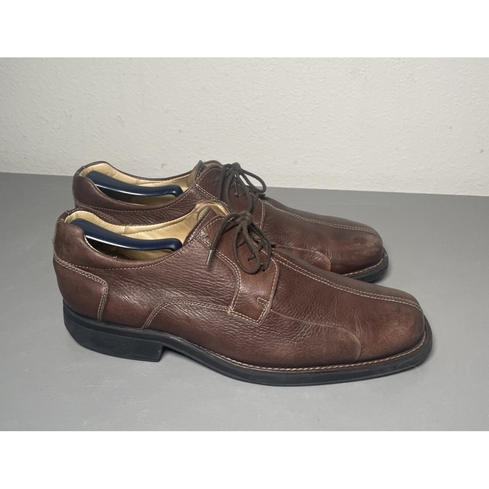 Belvedere Bay Bridge Mens 10 D Brown Leather Oxford Shoes